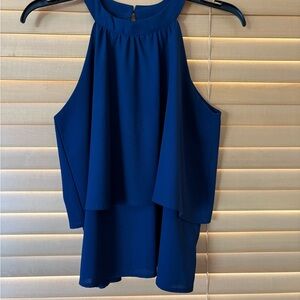 Paper Crane NavyBlue NWOT Sleeveless Top. Size Small